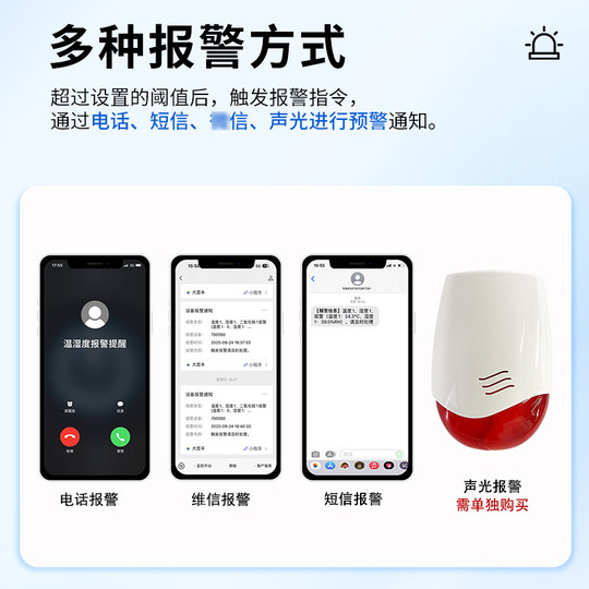 Three prints of mobile phone remote monitoring thermometer