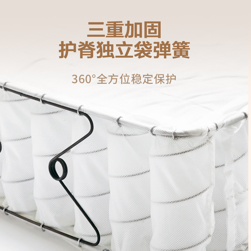 床垫厚20cm弹簧席梦思家用经济型五星级酒店硬1800×2000独立弹簧 - 图1