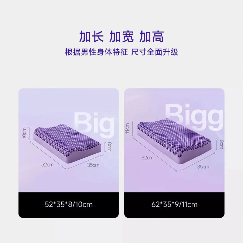 8h无压深睡tpe护颈椎波浪枕头芯 8H家居枕头/枕芯