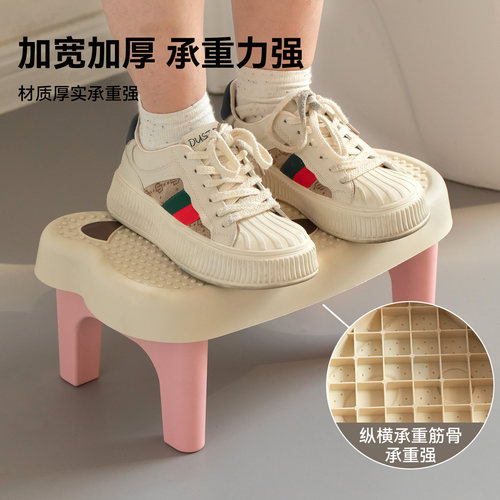 马桶凳脚凳卫生间防滑脚踩凳家用厕所蹲便蹲坑神器凳子垫脚凳加厚 - 图2