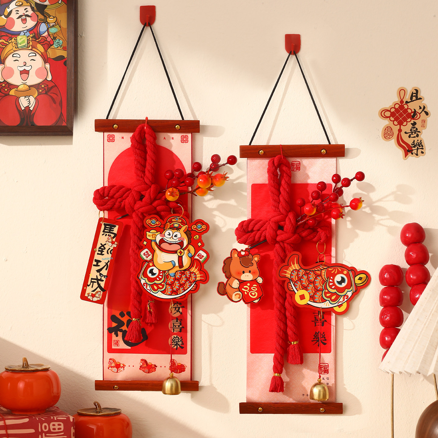 马年新年装饰福字挂件客厅年味挂饰门挂2026春节过年喜庆氛围布置,淘宝优惠券,粉丝福利购,淘宝优惠卷