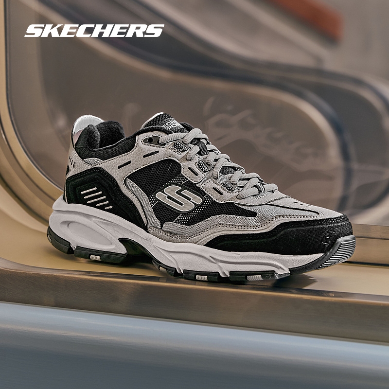 Skechers斯凯奇官网正品新款男鞋复古老爹鞋厚底增高舒适休闲鞋