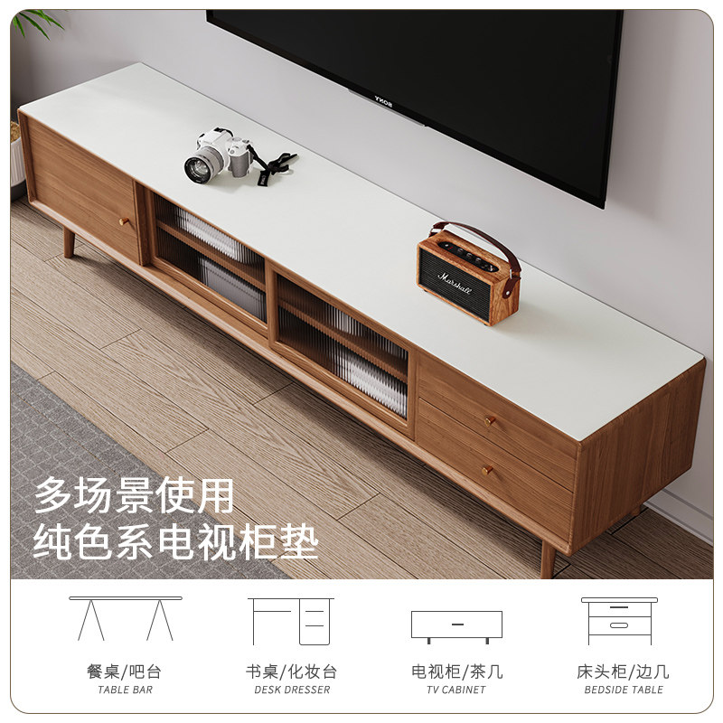 纯色电视柜桌垫餐边柜鞋柜垫子台面保护皮革桌布免洗防油防水盖布,淘宝优惠券,粉丝福利购,淘宝优惠卷