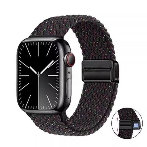 适用华强北DW100Pro表带dw99智能手表编织尼龙腕带海外版DW100Ultra磁吸弹力可调节运动拉伸49MM男女精织透气 - 图3