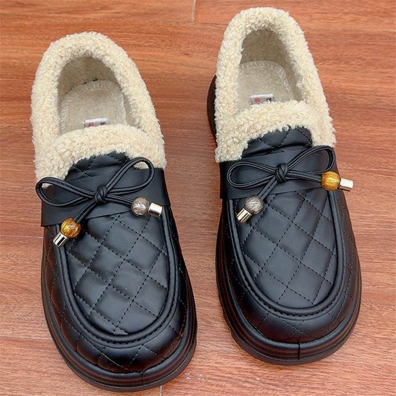 冬季女棉鞋毛毛鞋厚底豆豆鞋加绒保暖外穿一脚蹬老北京棉鞋女,淘宝优惠券,粉丝福利购,淘宝优惠卷