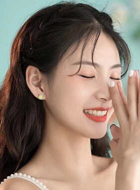 日系设计师topwhits925银日系小清新柠檬耳钉可爱风女甜美夏季