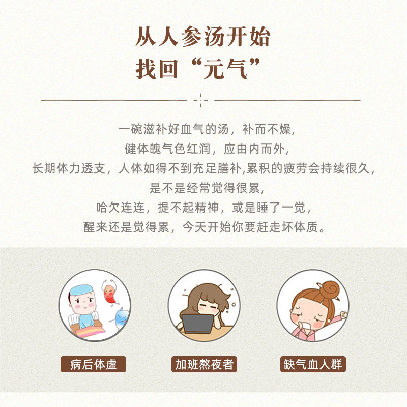 冠膳补气养血煲汤材料包女人滋补养生炖鸡汤料包蛹虫草桂圆人参汤