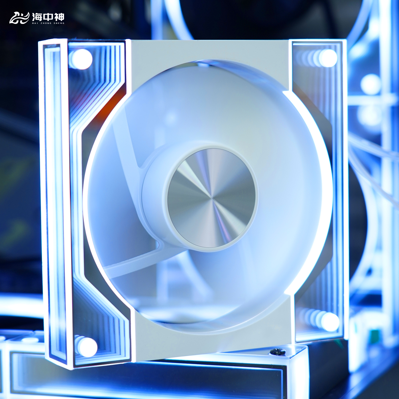 Prism 10Pro full mirror divine light asynchronous prism sea view room chassis fan 120mm computer host cooling ARGB