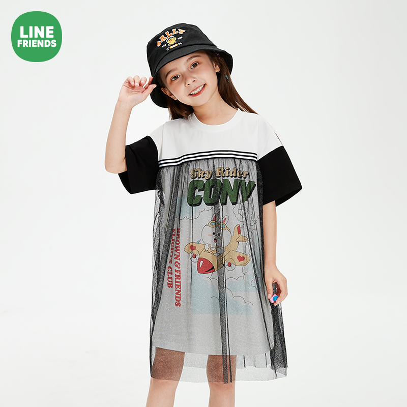 (任选）LINEFRIENDS女童连衣裙短裙