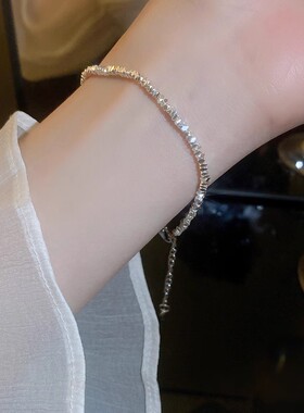 碎银珍珠手链小众轻奢女