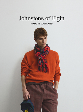 【3期免息】Johnstons of Elgin 羊毛丝绸混纺围巾2026秋冬新品