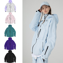 pomt22-23 new 2L plus cotton ski suit full press glue 20k waterproof and moisture-permeable YKK main zipper recco search and rescue