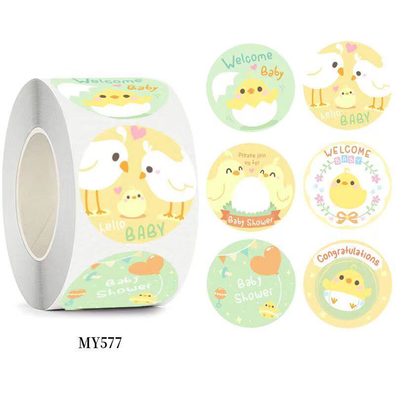 500贴/卷卡通动物贴纸萌宠兔子贴礼品礼盒装饰手账素材不干胶标签,淘宝优惠券,粉丝福利购,淘宝优惠卷