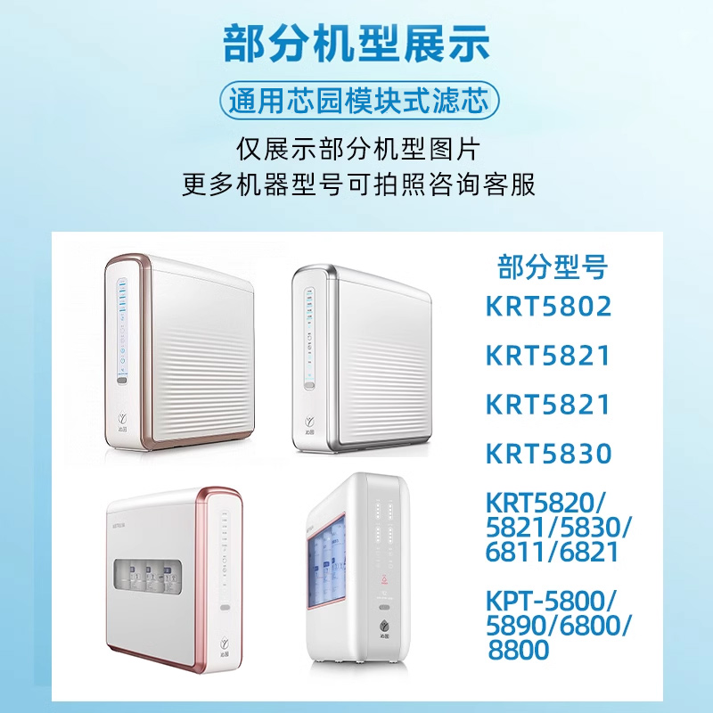 适用沁园净水器滤芯模块式KRT5820/5821 5830 6811 6821 ro膜滤芯 - 图1