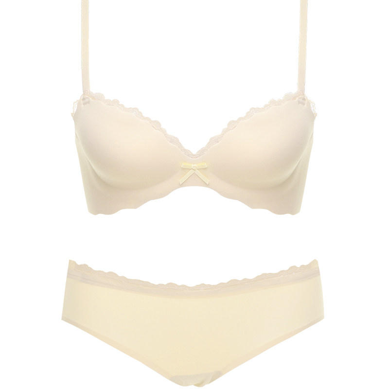 内衣女小胸平胸聚拢显大防下垂少女 两只蜜桃文胸