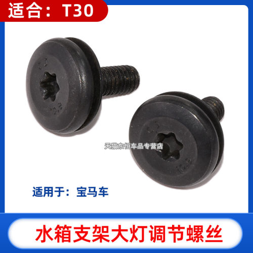 适用宝马水箱框架 龙门架螺丝 大灯螺丝 前咀螺丝 T30六花螺栓M6 - 图3