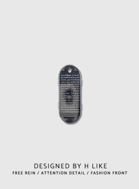 滑板跑酷钛钢不掉色小众设计项链