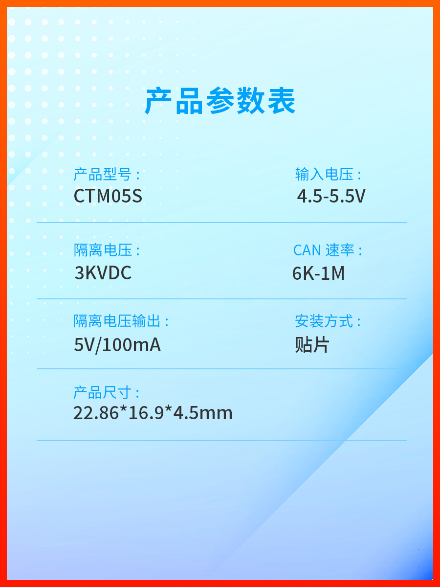 亿佰特隔离CAN收发器|高速6K~1Mbps|最大节点110|隔离DC-DC 5V - 图1