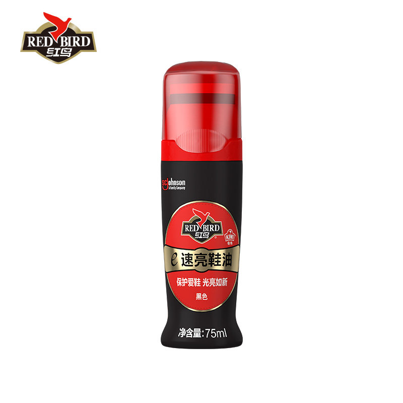 红鸟e速亮高端液体无色黑色皮鞋油 红鸟鞋油