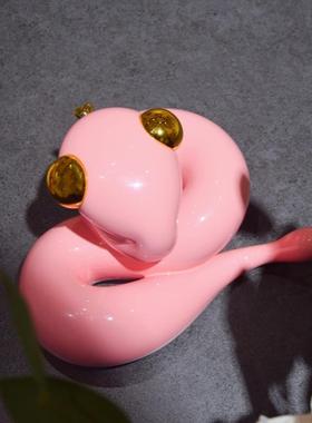 构得x田介限量签名蛇年雕塑十二生肖蛇新年礼物原创可爱桌面摆件