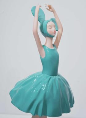 摆件构得艺术色然女孩澜2024限定