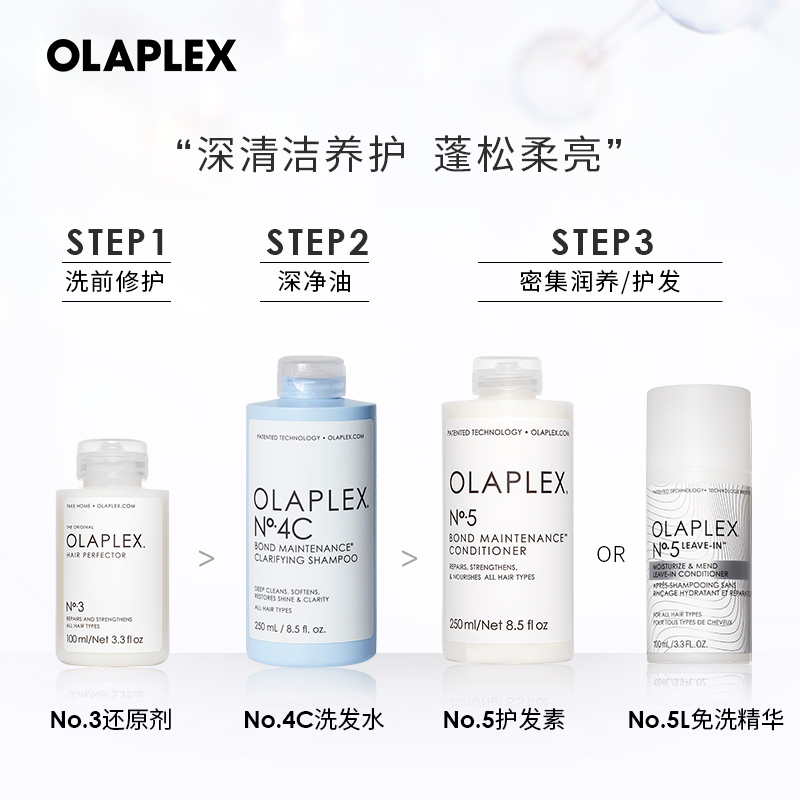 【代言人成毅同款】OLAPLEX欧拉裴4C深层净油洗发水250ml高颅顶