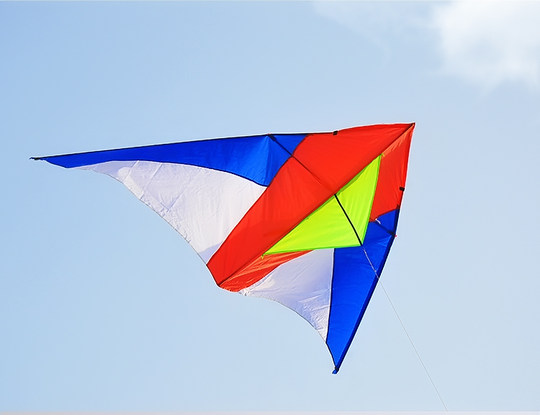 风筝追风者硅胶伞布544软伞布碳杆三角儿童卡通微风高档易飞风筝