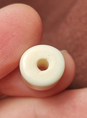 西藏文玩老高白色11.2mm老款式桶珠男女款古玩百搭藏饰佩珠隔珠款