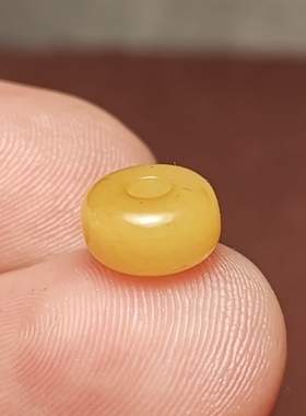 藏系文玩8mm黄色牦牛骨玉化灵骨垫片隔片隔珠散珠饰品配饰佩珠diy