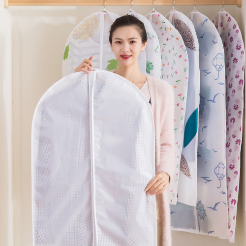 衣服防尘罩挂衣袋防尘袋子透明衣物全封闭衣柜挂式大衣西服防尘套 - 图0