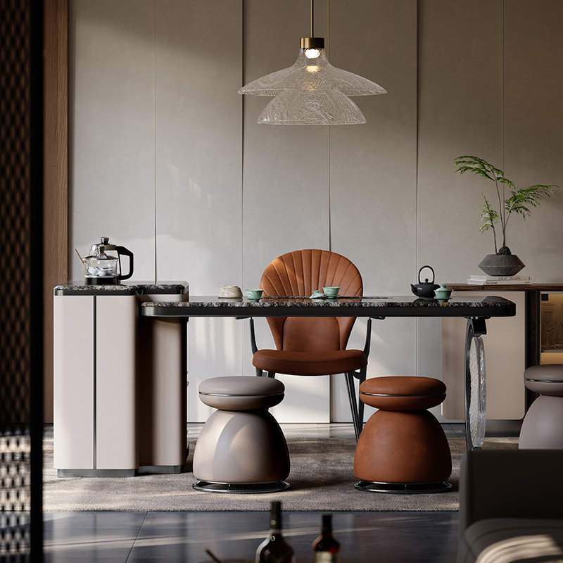 诚骏铂金钻大理石泡茶桌椅组合简约现代新款全屋搭配意式轻奢茶台,淘宝优惠券,粉丝福利购,淘宝优惠卷