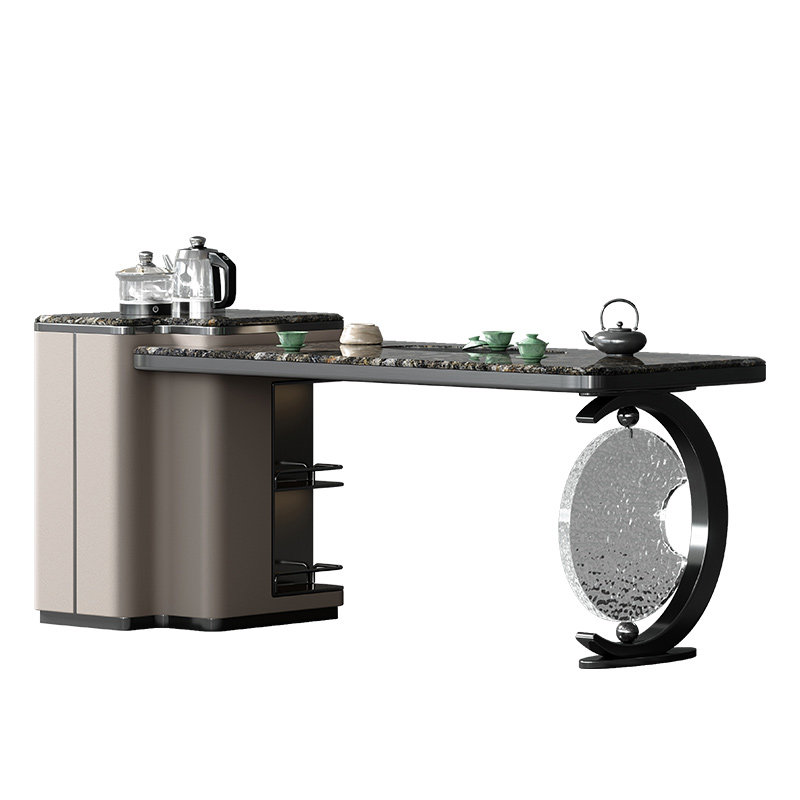 诚骏铂金钻大理石泡茶桌椅组合简约现代新款全屋搭配意式轻奢茶台,淘宝优惠券,粉丝福利购,淘宝优惠卷