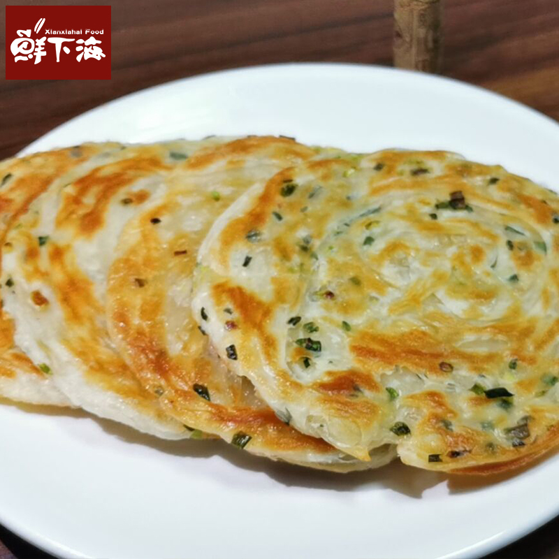 葱油饼正宗老上海风味家庭装手抓饼皮早餐食品半成品商用速食煎饼 - 图0