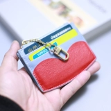 Маленький кошелек, ультратонкий брендовый картхолдер, монеты с молнией, коллекция 2022, из натуральной кожи