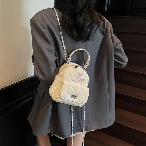 艾米兔女包2025新款可爱洋气时尚潮流日常百搭小众通勤双肩包 - 图1