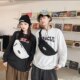 Mobile phone waist bag trendy men's breast bag Japanese simple lightweight one-shoulder small backpack women's casual sports crossbody bag men