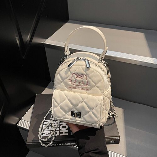 艾米兔女包2025新款可爱洋气时尚潮流日常百搭小众通勤双肩包 - 图2