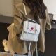 Korean version of fresh college style backpack for women in 2025 new fashionable and versatile high-end shoulder crossbody bag