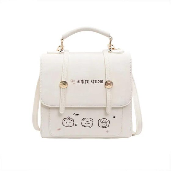 Women's Bag 2025 New Versatile Fashion Trend Contrast Color Large Capacity Niche Design Handheld Backpack