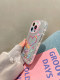 Mirror girl heart pink English love suitable for Apple 14pro mobile phone case iphone13 with mirror mobile phone case 12promax internet celebrity cute 11 women's max niche high-end makeup