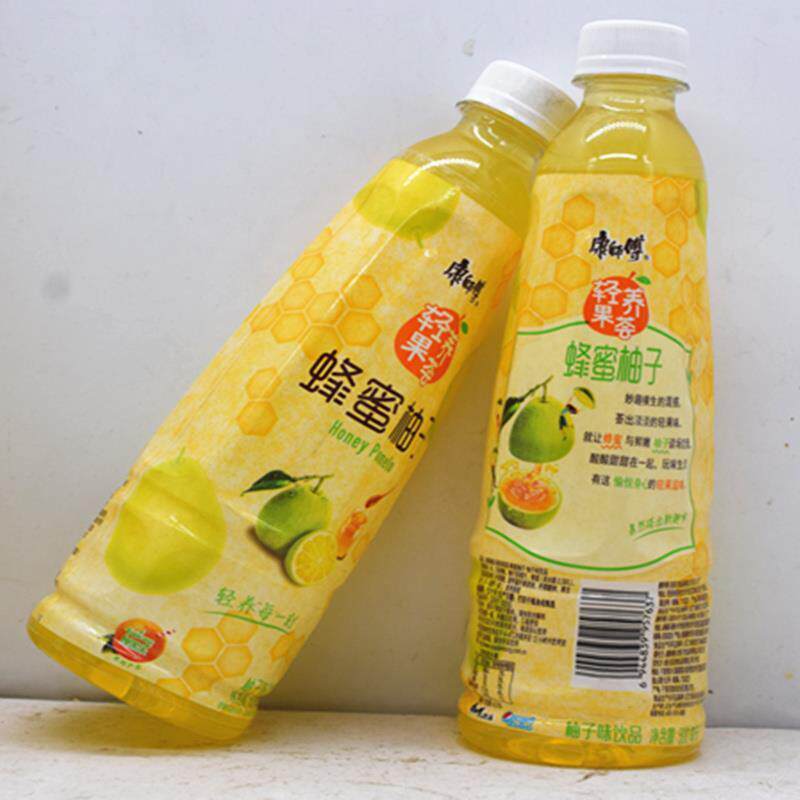 康师傅夏季茶饮品柚子500ml柚子茶 闲荣蜂蜜果味茶