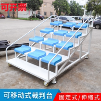 Retractable terminus Referee Bench stadium Athletics E Grounds Watch Bench Seat End Clocking Bench 27 27 24 18