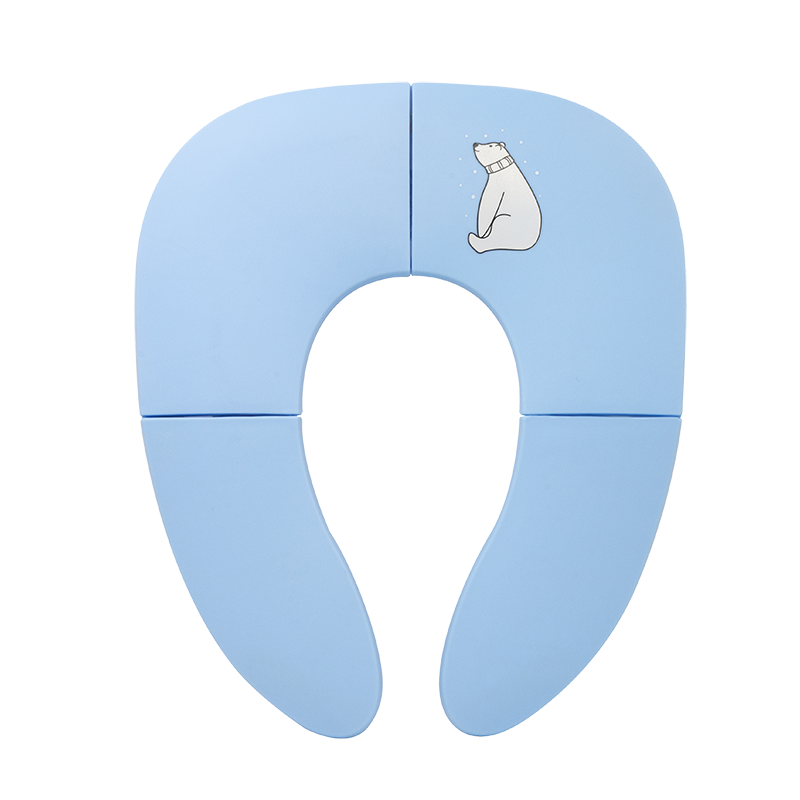 儿童外出马桶圈垫子宝宝折叠座便器旅游便携酒店马桶居家旅行两用 - 图0