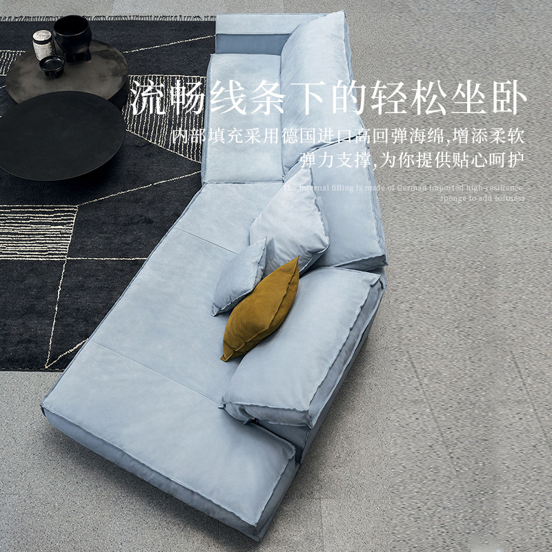 Toppinis意式极简baxter异型沙发别墅高端大户型客厅转角布艺沙发_虎窝淘
