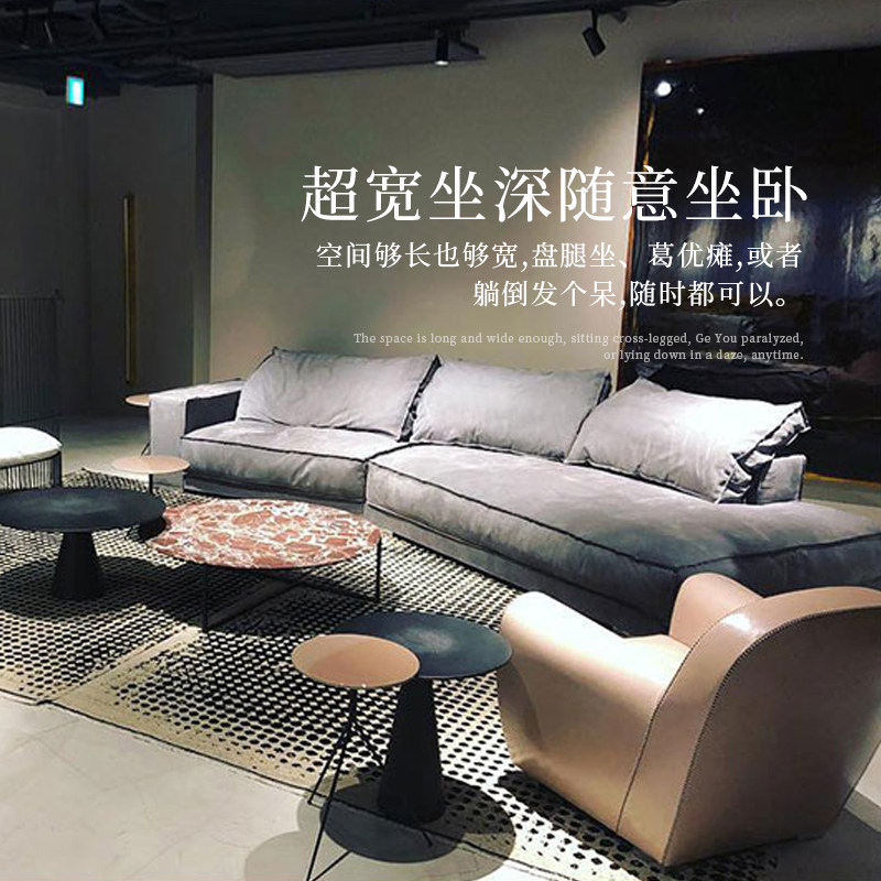 Toppinis意式极简baxter异型沙发别墅高端大户型客厅转角布艺沙发_虎窝淘