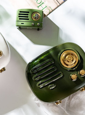 工艺陶瓷黑白收音机装饰品存钱罐