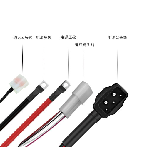 小牛电源线U M N系大电流U1电池通讯母头U+M+公头UQi替换4/6平方 - 图0