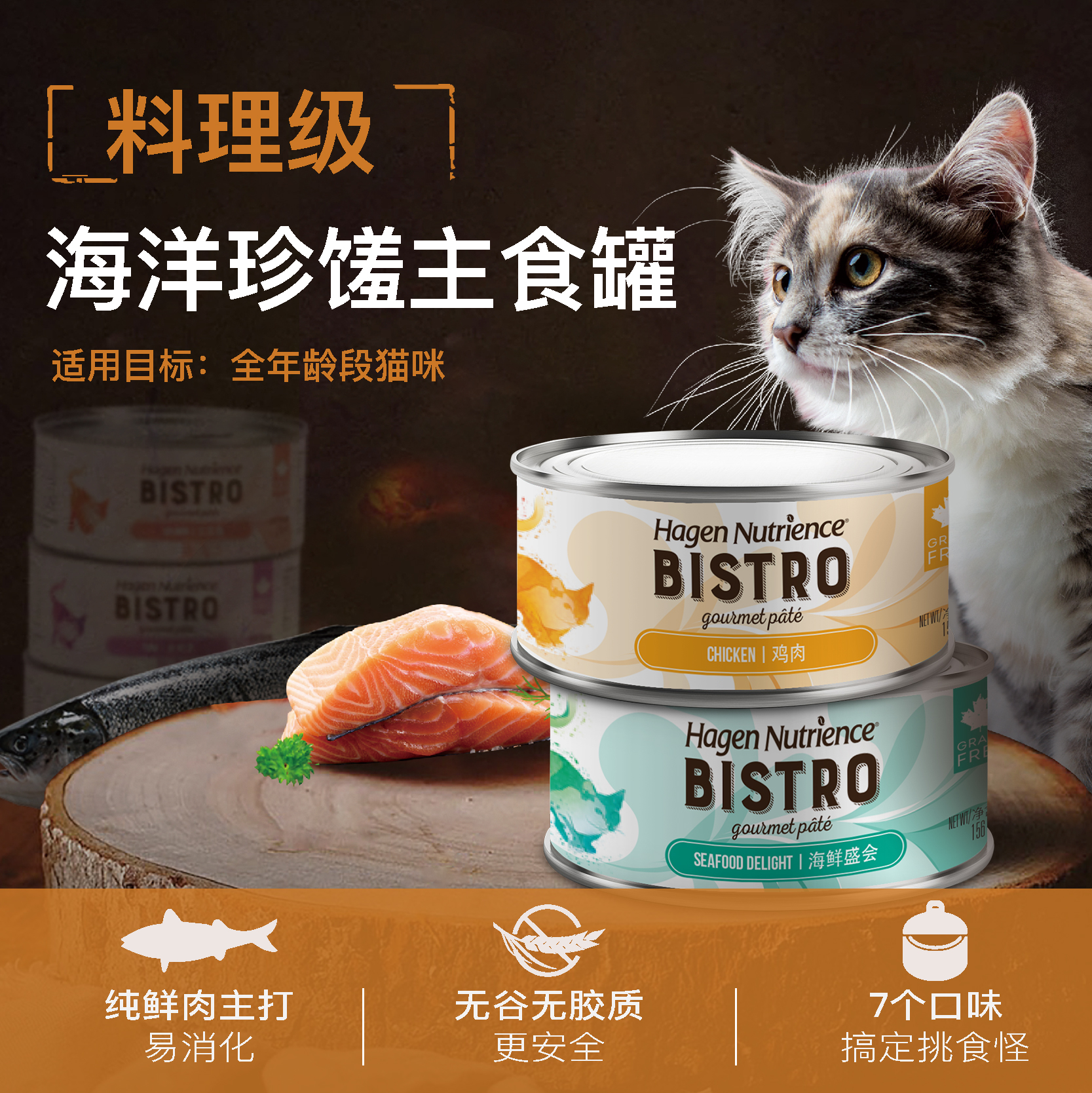 Nutrience纽翠斯私厨猫罐头主食罐猫咪零食成幼猫湿粮营养增肥*24 - 图0