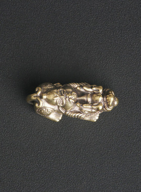 跨境复古纯黄铜福禄貔貅