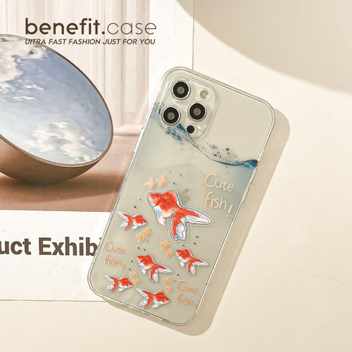 benefit创意个性氧气泡金鱼17适用于iphone16promax苹果15PRO手机壳13新款14套12创意11透明xsmax硅胶xr防摔 - 图2